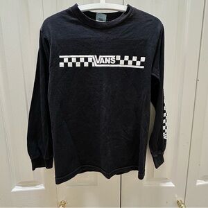 Vintage Vans Black Long Sleeve Shirt S